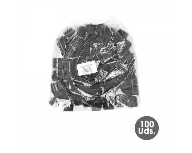 Contera Interior Plastico Cuadrada 40x40 mm. Color Negro. Bolsa 100 Unidades. Contera Mesa, Silla, Muebles, Estanteria
