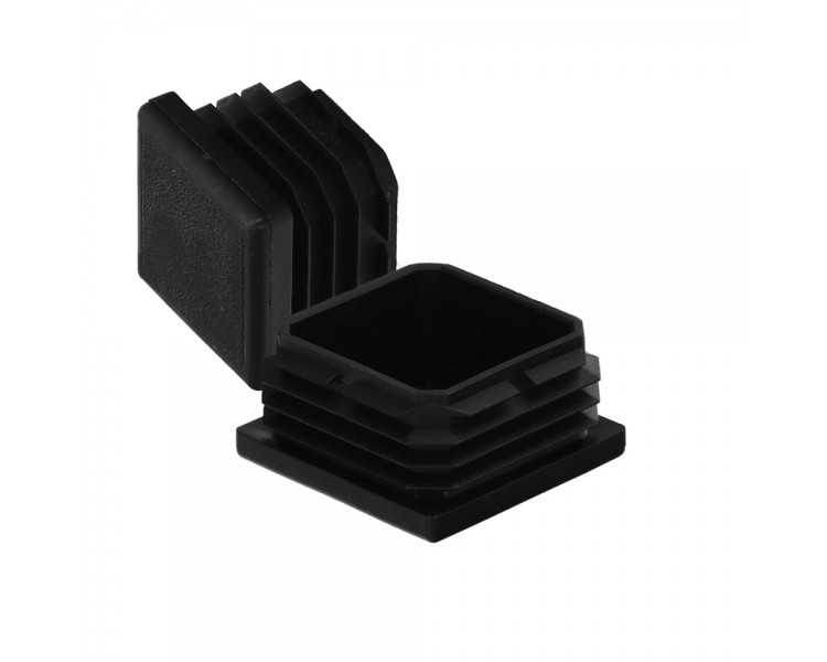 Contera Interior Plastico Cuadrada 50x50 mm. Color Negro. Bolsa 100 Unidades. Contera Mesa, Silla, Muebles, Estanteria