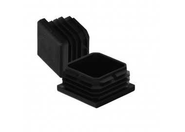 Contera Interior Plastico Cuadrada 50x50 mm. Color Negro. Bolsa 100 Unidades. Contera Mesa, Silla, Muebles, Estanteria