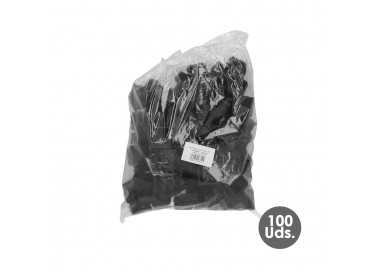 Contera Interior Plastico Cuadrada 50x50 mm. Color Negro. Bolsa 100 Unidades. Contera Mesa, Silla, Muebles, Estanteria