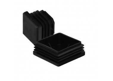 Contera Interior Plastico Cuadrada 60x60 mm. Color Negro. Bolsa 50 Unidades. Contera Mesa, Silla, Muebles, Estanteria