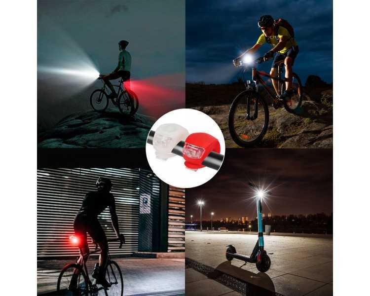 Kit Luces Led Bicicleta 2 Luces Basic. LED para bici, Luz para patin, Luz de posición, Luces bicicleta, LEDs bicicleta
