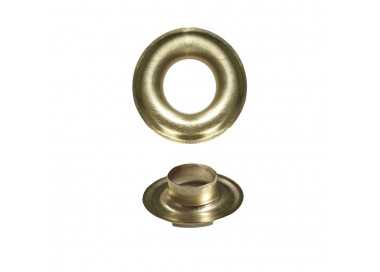 Ojetes / Ojales Metalicos Grandes Para Lona Ø Interior 10 mm. (Bolsa 100 Unidades)