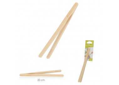 Pinzas De Cocina de Bambu Natural 20 cm.