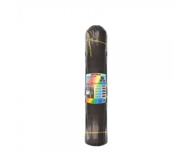 Malla Sombreo Rollo 2 x 50 metros, Reduce Radiación, Protección Jardín y Terraza, Regula Temperatura, Color Marrón