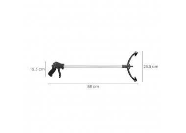 Pinza Coger Objetos 88 cm De Aluminio Con Ventosas y Seguro De Bloqueo