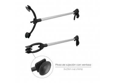 Pinza Coger Objetos 88 cm De Aluminio Con Ventosas y Seguro De Bloqueo