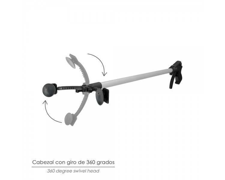 Pinza Coger Objetos 88 cm De Aluminio Con Ventosas y Seguro De Bloqueo