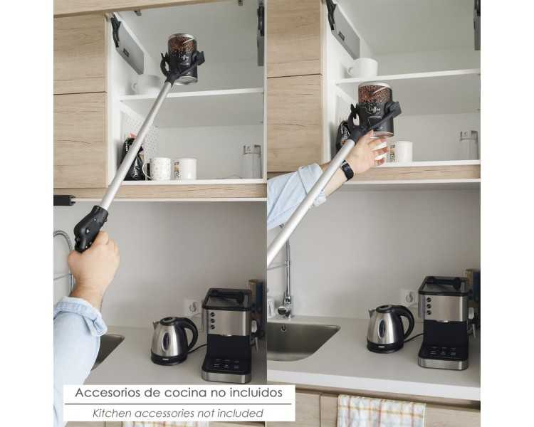 Pinza Coger Objetos 88 cm De Aluminio Con Ventosas y Seguro De Bloqueo