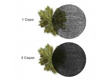 Malla Sombreo Negro 3,0 Metros Rollo 50 Metros, Reduce Radiación, Protección Jardín y Terraza, Regula Temperatura, Color Negro