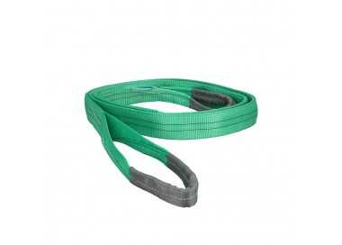 Eslinga Plana Doble Banda 2.000 Kg. Factor Seguridad 7:1, Longitud: 5 Metros Ancho 6 cm. 100% Poliester. Color Verde