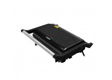 Sandwichera Grill Doble 1000w Parilla Eléctrica, Panini Press Grill, 1000w, Placa Antiadherente, Apertura 180º