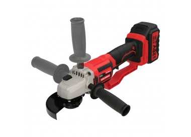 Amoladora A Bateria 20 Volt. Con Bateria 4.0 Ah. Ø 115 mm. 7.000 R.P.M. Mango 3 Posiciones Eje M14 Protector Disco Ajustable