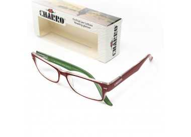 Gafas Lectura Kansas Rojo / Verde. Aumento +3,5 Gafas De Vista, Gafas De Aumento, Gafas Visión Borrosa