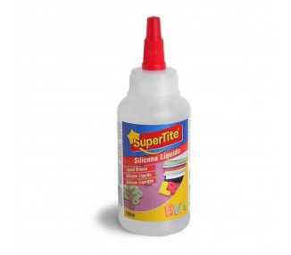 Silicona Liquida Botella 100 ml. Uso Escolar / Oficina. No Toxica Con Aplicador y Tapón
