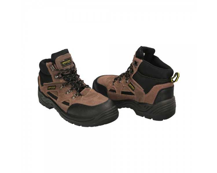 Botas Seguridad "Tiborx" S1P+SR+FO  Talla 39 Puntera Reforzada, Suela Antiperforación Antideslizante. Botas Trabajo Seguridad (P