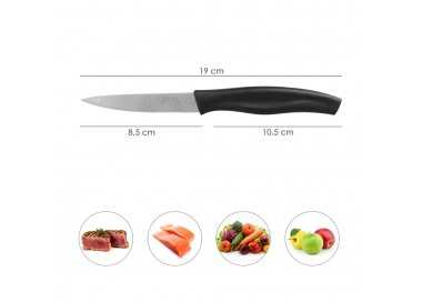 Cuchillo Nuuk Mondador Hoja Acero Inoxidable 9 cm. Negro (1 Unidad)