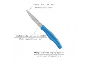 Cuchillo Nuuk Mondador Hoja Acero Inoxidable 9 cm. Azul (1 Unidad)
