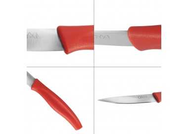 Cuchillo Nuuk Mondador Hoja Acero Inoxidable 9 cm. Rojo (1 Unidad)