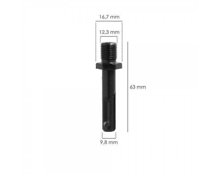 Adaptador Martillo SDS Plus A Portabrocas 1/2"  mm.