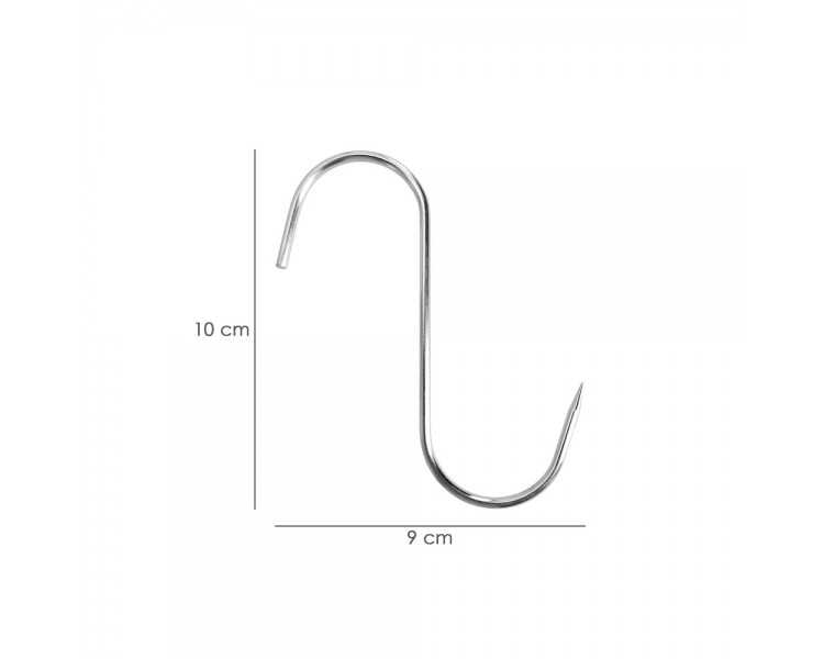 Gancho Carnicero Inoxidable Nº 1 de 4 x 100mm. Gancho Para Productos Carnicos.
