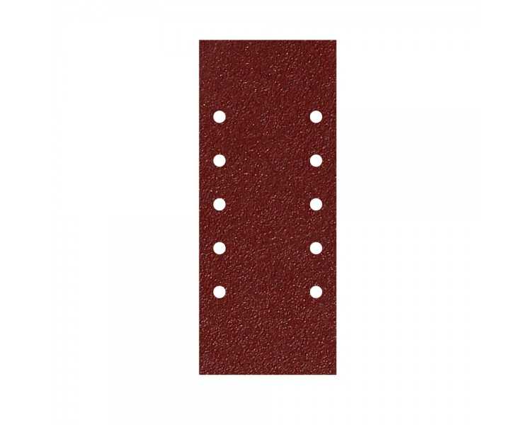 Lija Recambio Con Velcro 115x280 mm. con Agujeros Grano  40 (10 Piezas)