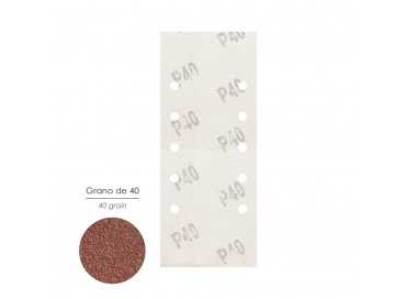 Lija Recambio Con Velcro 115x280 mm. con Agujeros Grano  40 (10 Piezas)