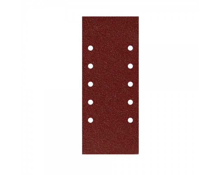 Lija Recambio Con Velcro 115x280 mm. con Agujeros Grano  180 (10 Piezas)