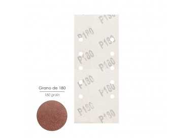 Lija Recambio Con Velcro 115x280 mm. con Agujeros Grano  180 (10 Piezas)