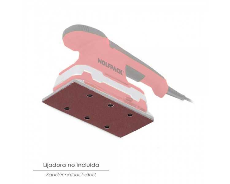 Lija Recambio Con Velcro 115x280 mm. con Agujeros Grano  180 (10 Piezas)
