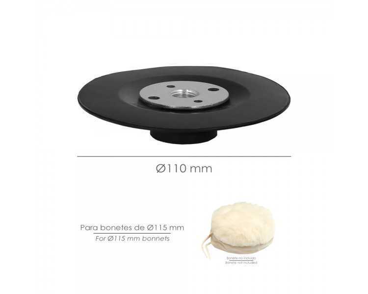 Plato Amoladora Nylon Ø 115 mm. Con Rosca M14. Disco Plástico Para Bonete