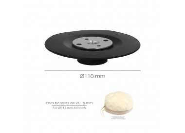 Plato Amoladora Nylon Ø 115 mm. Con Rosca M14. Disco Plástico Para Bonete