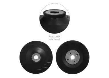 Plato Amoladora Nylon Ø 115 mm. Con Rosca M14. Disco Plástico Para Bonete