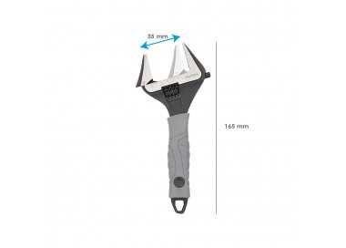 Llave Ajustable Gran Apertura Compact. Cromo Vanadio 6" Llave Inglesa, Llave De Expansion, Llave Gran Apertura
