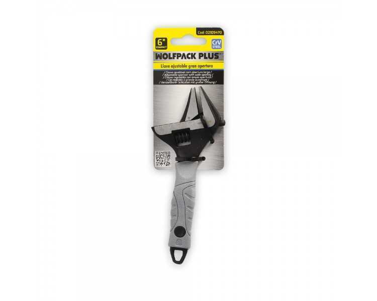 Llave Ajustable Gran Apertura Compact. Cromo Vanadio 6" Llave Inglesa, Llave De Expansion, Llave Gran Apertura