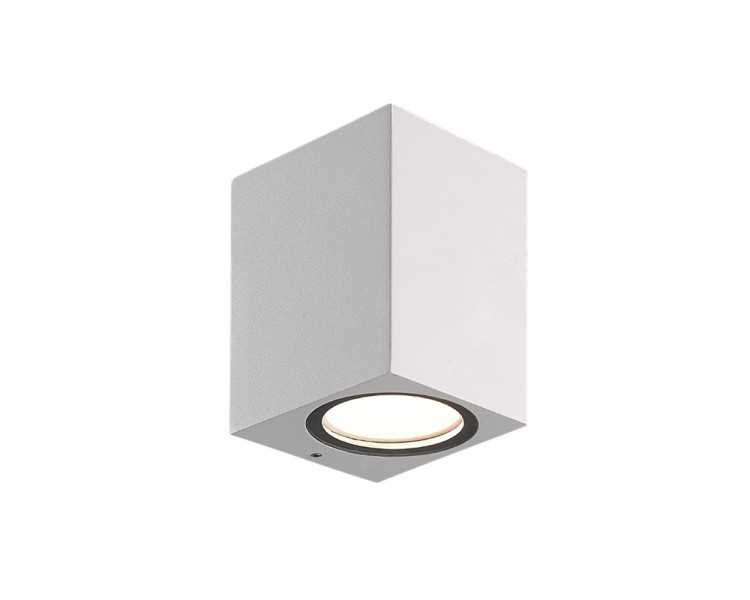 Lampara Aplique Cuadrado GU10 IP65 Color Blanco Aplique Techo, Luz Jardín, Lámpara Jardín, Luz Exterior, Aplique Jardín