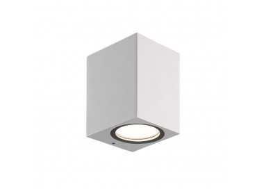 Lampara Aplique Cuadrado GU10 IP65 Color Blanco Aplique Techo, Luz Jardín, Lámpara Jardín, Luz Exterior, Aplique Jardín