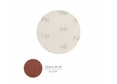 Lija Recambio Velcro Amoladora Ø 180 mm. Grano  40 (10 Piezas)