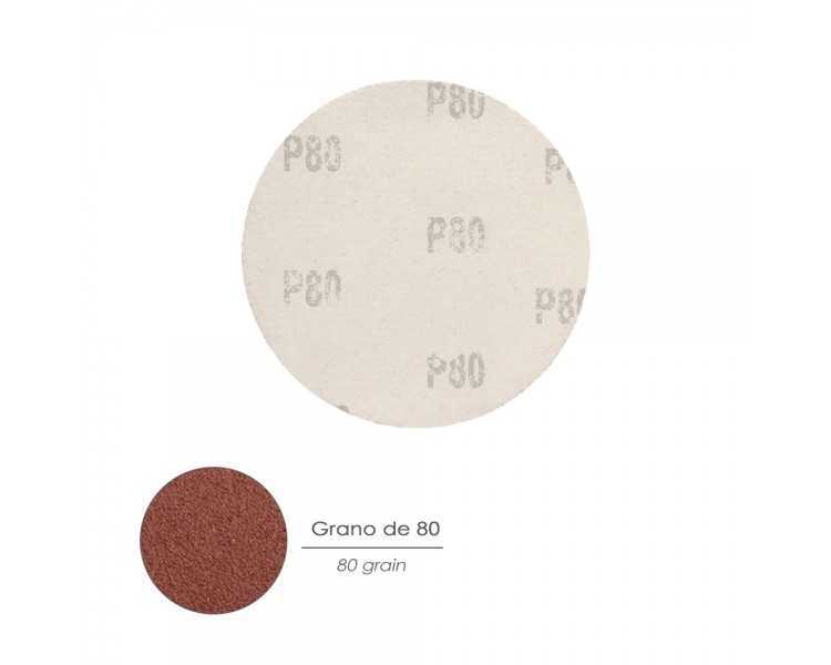 Lija Recambio Velcro Amoladora Ø 180 mm. Grano  80 (10 Piezas)