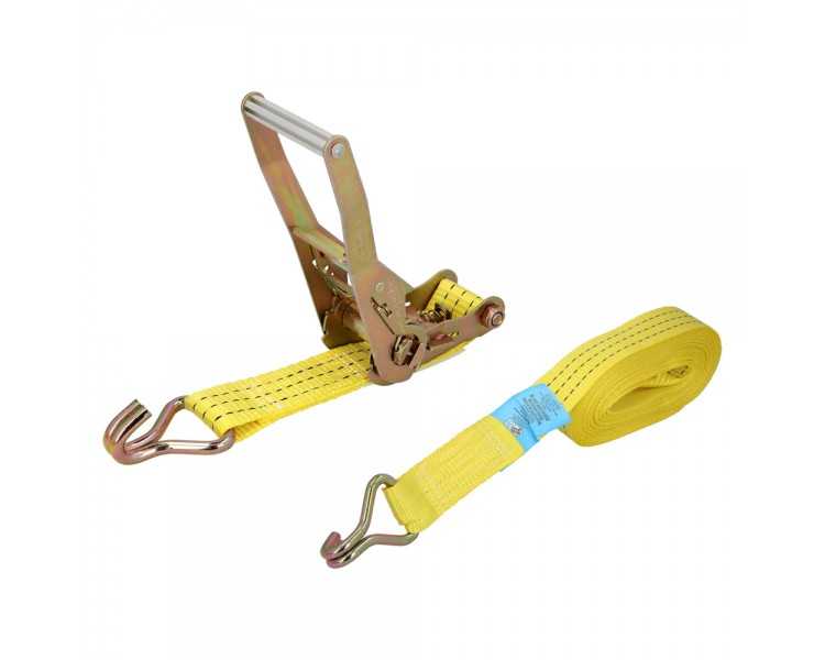 Cinta De Amarre Con Ratchet 9 metros x 50 mm. Trinquete Metalico Automatico, Cincha, Eslinga Mercancia, Correa Sujeción