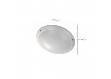 Lampara Plafon Interiores / Exteriores IP45 Portalamparas E27 Ø 27 x 9,5 cm.