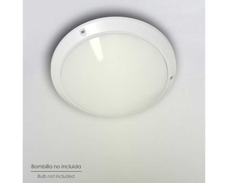 Lampara Plafon Interiores / Exteriores IP45 Portalamparas E27 Ø 27 x 9,5 cm.
