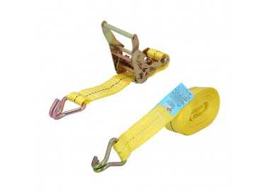 Cinta De Amarre Con Ratchet 6 metros x 38 mm. Trinquete Metalico Automatico, Cincha, Eslinga Mercancia, Correa Sujeción