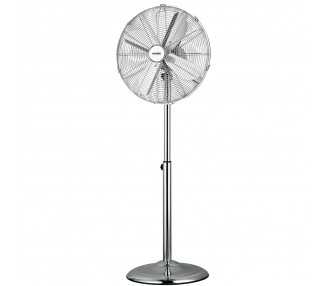 Ventilador Pie Ø 44,5 cm. Altura 130 cm. 60 watt. Ventilador oscilante. Ventilador Pie silencioso. Circulador de aire.
