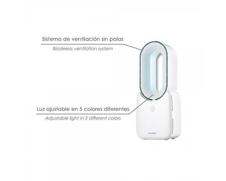 Ventilador Sobremesa Bateria Sin Palas