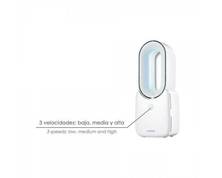 Ventilador Sobremesa Bateria Sin Palas