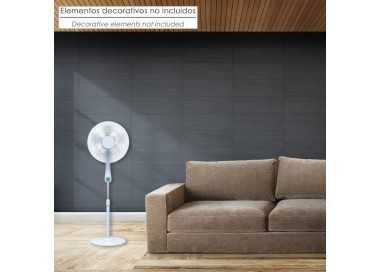 Ventilador Suelo Silencioso Con Mando. Ø 43 cm. Altura 140cm. 55 watt. 55 watt. Ventilador programable. Ventilador oscilante.