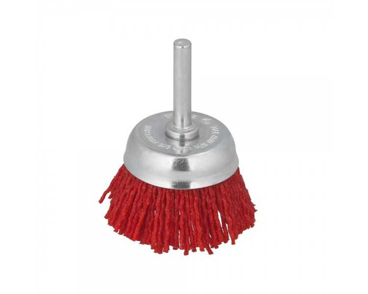 Cepillo Nylon Taza Ø 50 mm. 1/4". Cepillo De Lijado Nailon. Cepillo Para Taladro De Nailon, Cepillo De Alambre Abrasivo De Nylon
