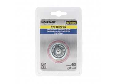 Cepillo Nylon Taza Ø 50 mm. 1/4". Cepillo De Lijado Nailon. Cepillo Para Taladro De Nailon, Cepillo De Alambre Abrasivo De Nylon