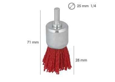 Cepillo Nylon Brocha Ø 25 mm. Cepillo De Lijado Nailon. Cepillo Para Taladro De Nailon, Cepillo De Alambre Abrasivo De Nailon